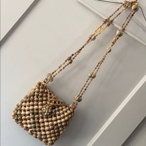 vtg boho seashell purse !